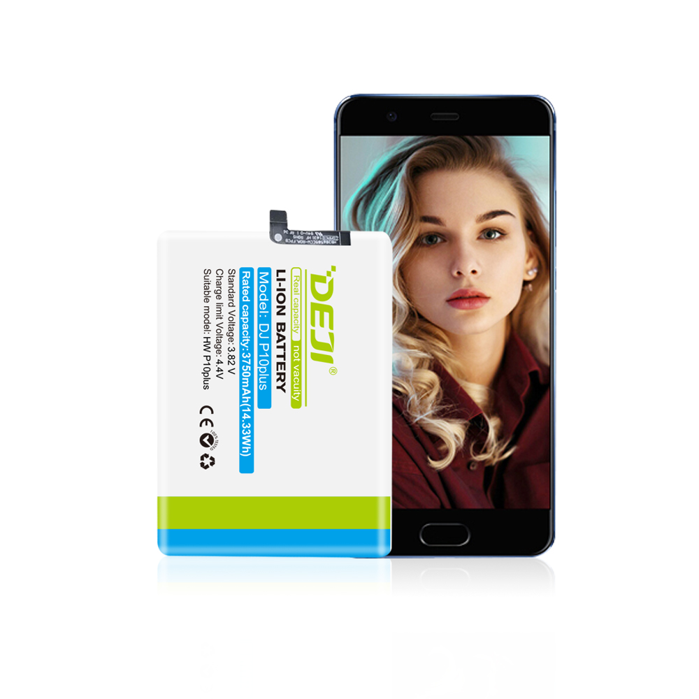 DEJI новый продукт IEC62133 CE FCC ROHS оригинальный перезаряжаемый аккумулятор для huawei P10plus