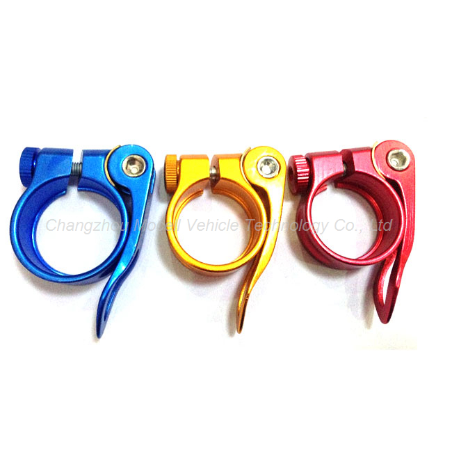 Mocell bicycle parts aluminum anodized seat post clamp 31.8mm 34.9mm for bike