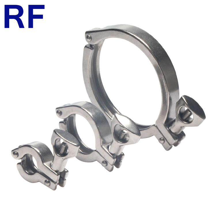 RF из нержавеющей стали для санитарно-технического SS304 SS316L Tri Зажим одноконтактный сверхпрочный зажим