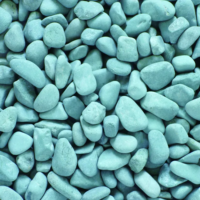 Natural flat blue color river wash pebble stone BD012A