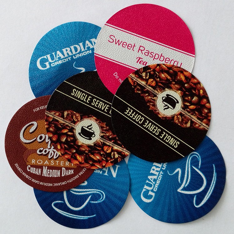 Coffee Capsule Lids With Printing Or Embossing