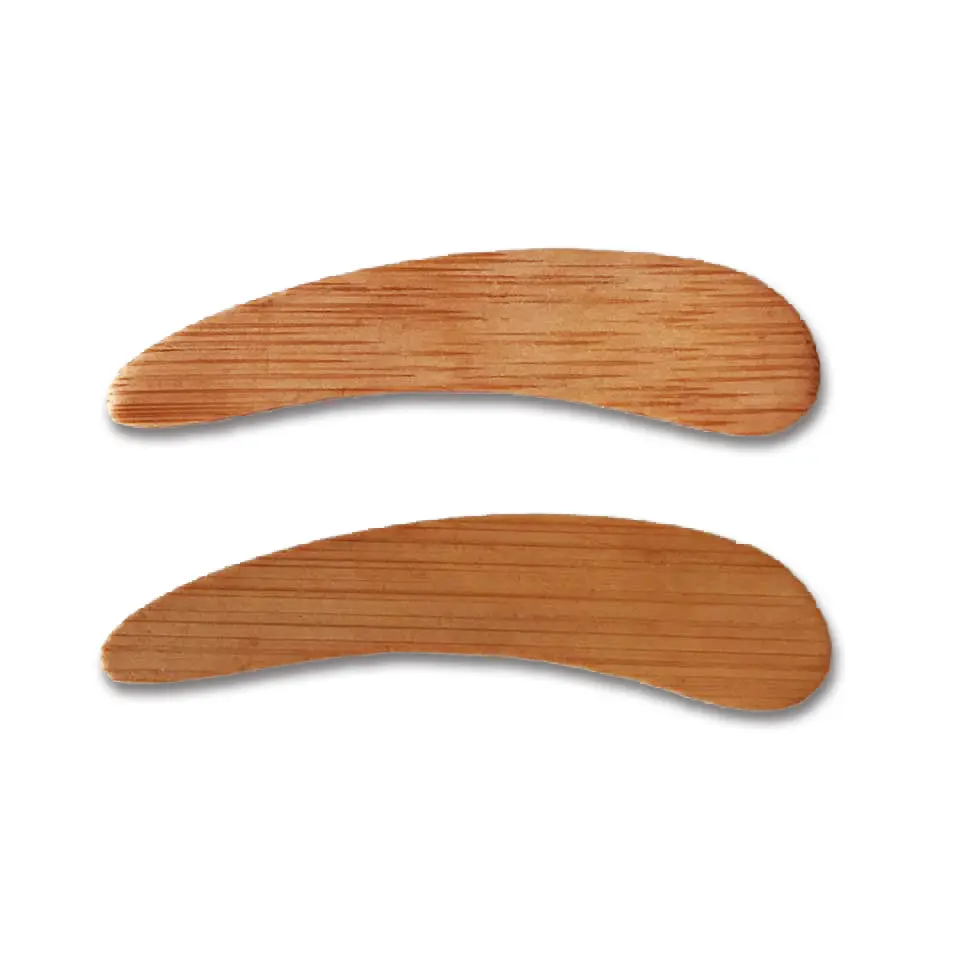 wholesale natural small wood cosmetically bamboo facial spatula