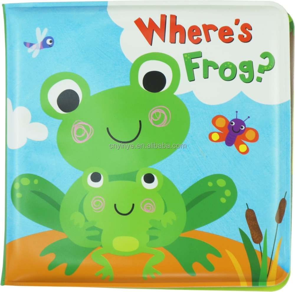 Full color printing EVA/TPU/PEVA bath bath book soft bath book for children