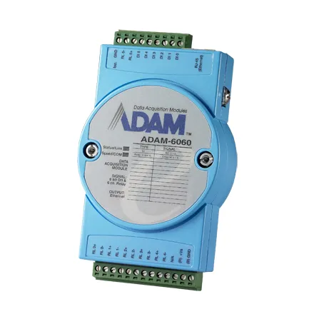 ADAM-6060-D Advantech 6-ch Digital Input and 6-ch Relay Modbus TCP Module