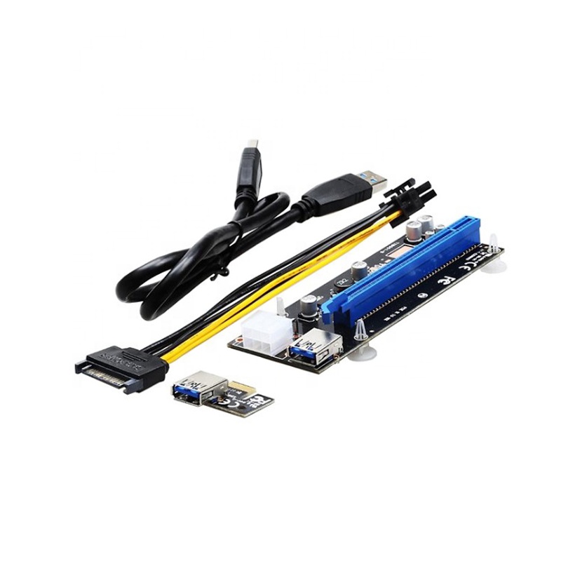 DIEWU pci-e 1x до 16x, подступни кабель 6-контактный разъём питания usb3.0 60 см кабель bitcon стояк