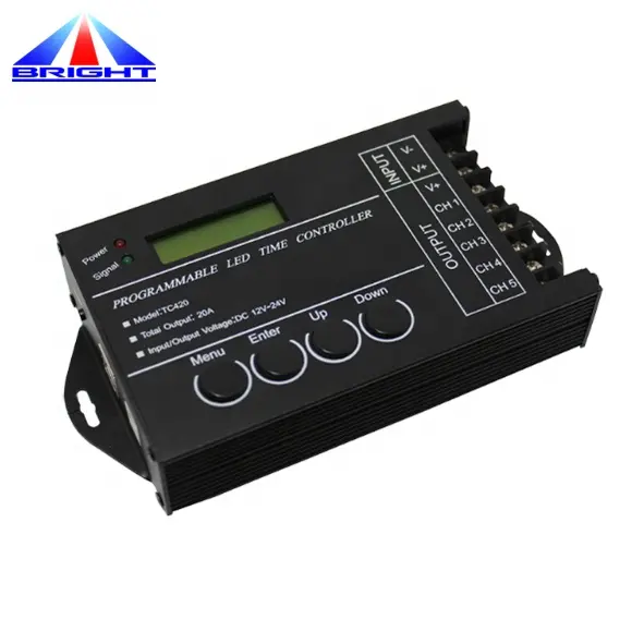 TC420 USB port customize schedule mode Programmable time led controller