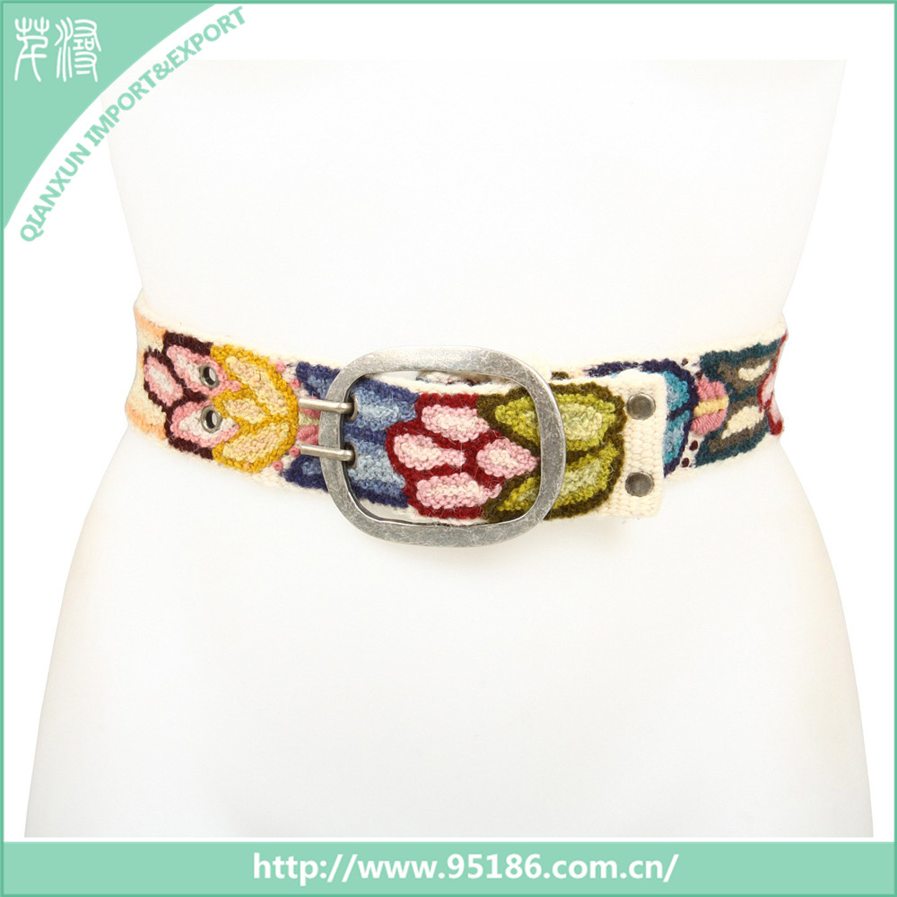 BLT-102248 Qianxun Мода женщин вышивать кожаный галстук девушки пояса