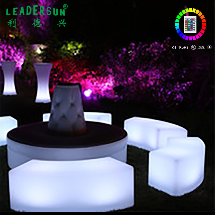 Светодиодная подсветка 16 RGB, цвет настроения, Водонепроницаемая IP68 наружная пластиковая светодиодная скамья для парка