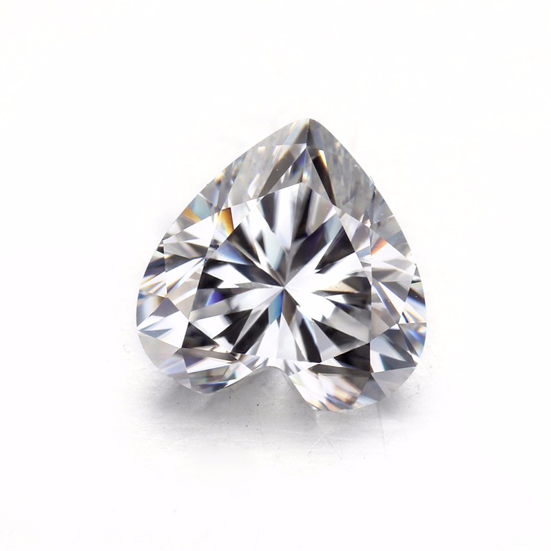 wuzhou starsgem factory direct sale low price hot sale 8.5x8.5mm heart cut moissanite