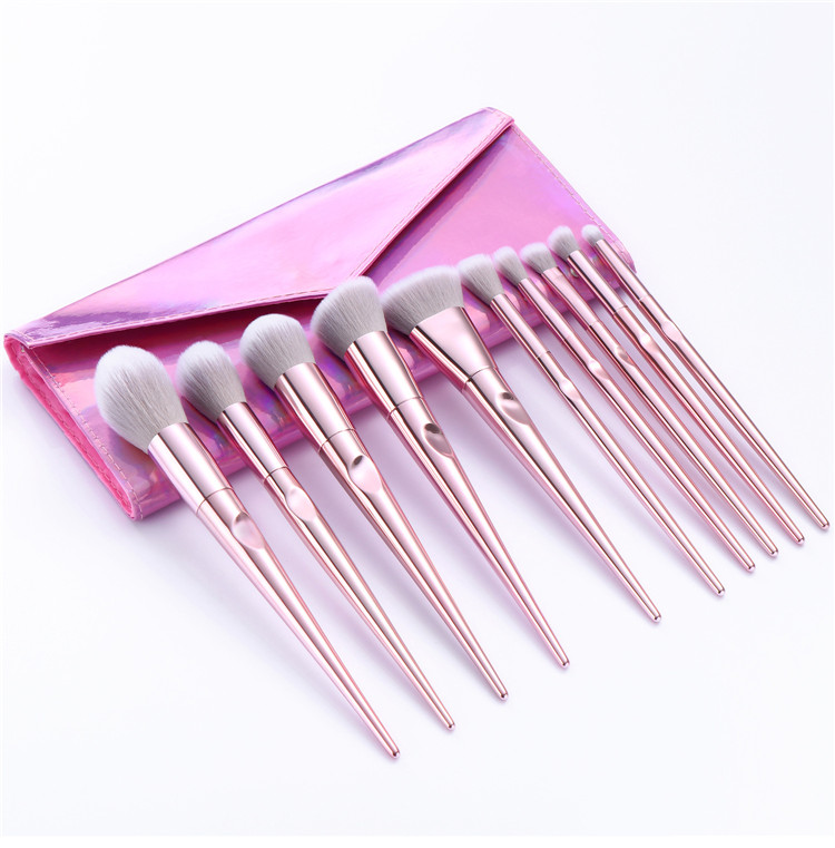 Private Label Cosmetic Make up Brushes 10PCS Creative Thumb Vegan Makeup Tools Brush Set Quality