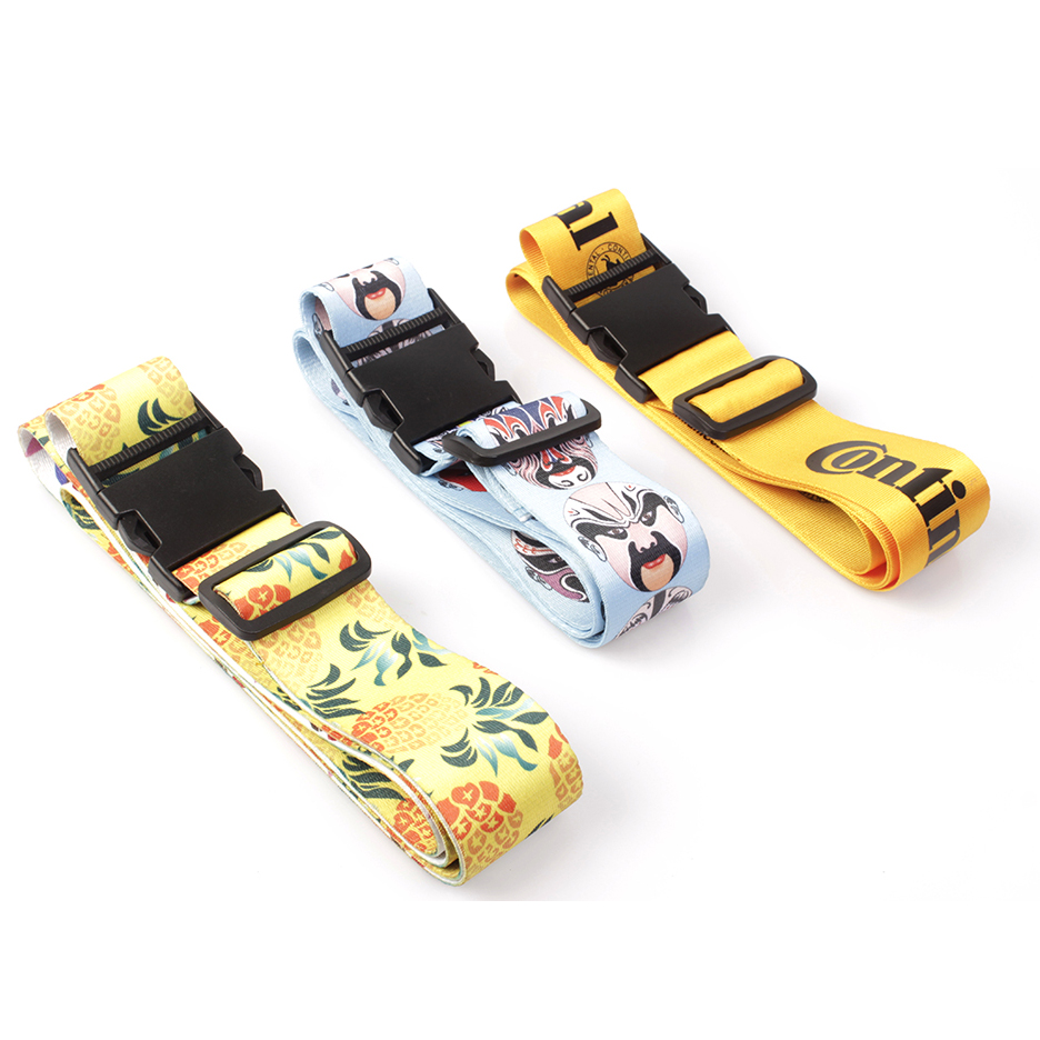 Colorful heat transfer adjustable password luggage scale belt strap