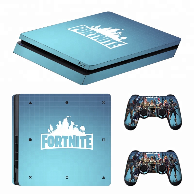 Наклейки Data Frog для консоли PS4 Slim, Обложка для консоли Sony PlayStation PS4, оптовая продажа, наклейки для контроллеров Slim