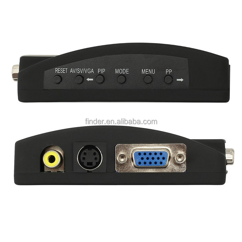 Композитный видео RCA (CVBS) и s-video vga converter, Поддерживает NTSC/PAL для DVD STB игровой станции к ПК/ЖК-телевизор