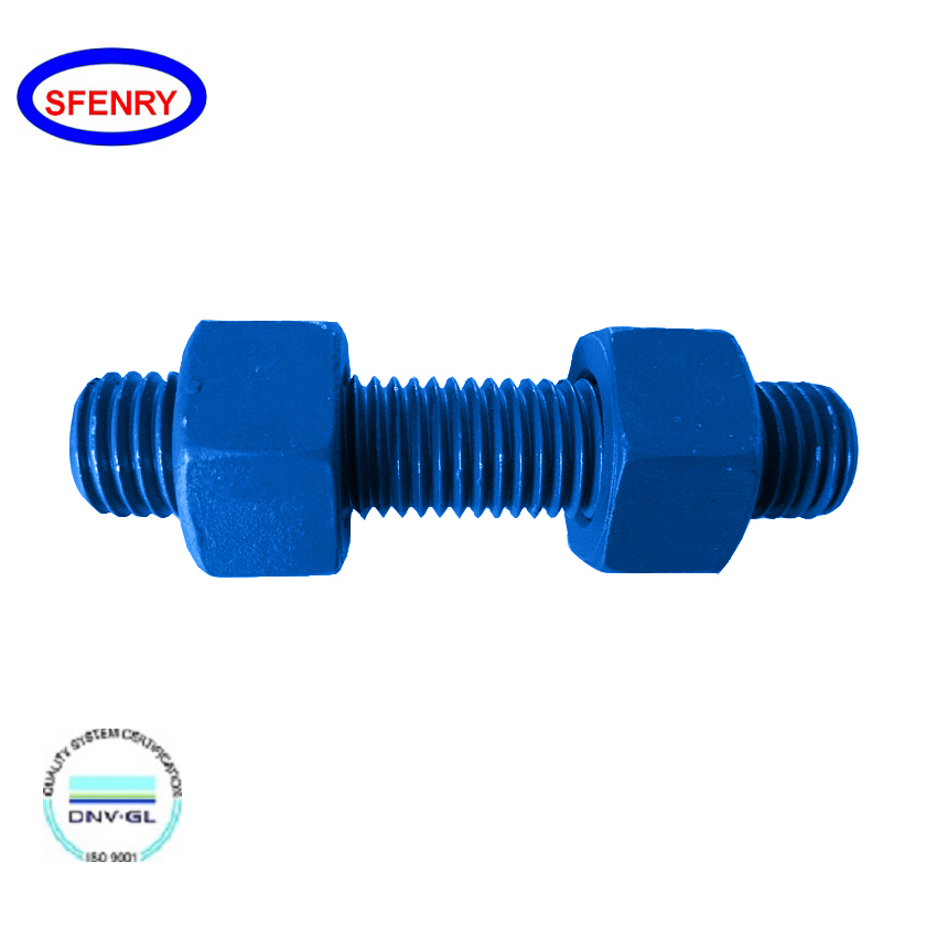 Sfenry ASME B18.31.2 синие ксилановые ПТФЭ болты с покрытием и шестигранные гайки