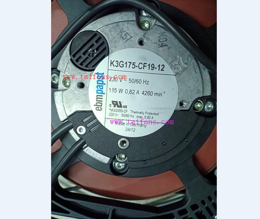 E-B-M охлаждающий вентилятор 50/60Hz 230V 115W K3G175-CF19-12 K3G175-CF19-13