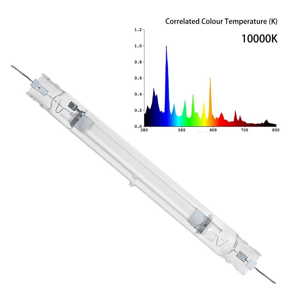 Hydroponic 1000 Вт двухконцевой Металл Halide MH светать лампа CCT 4000 К, 99000 люмен