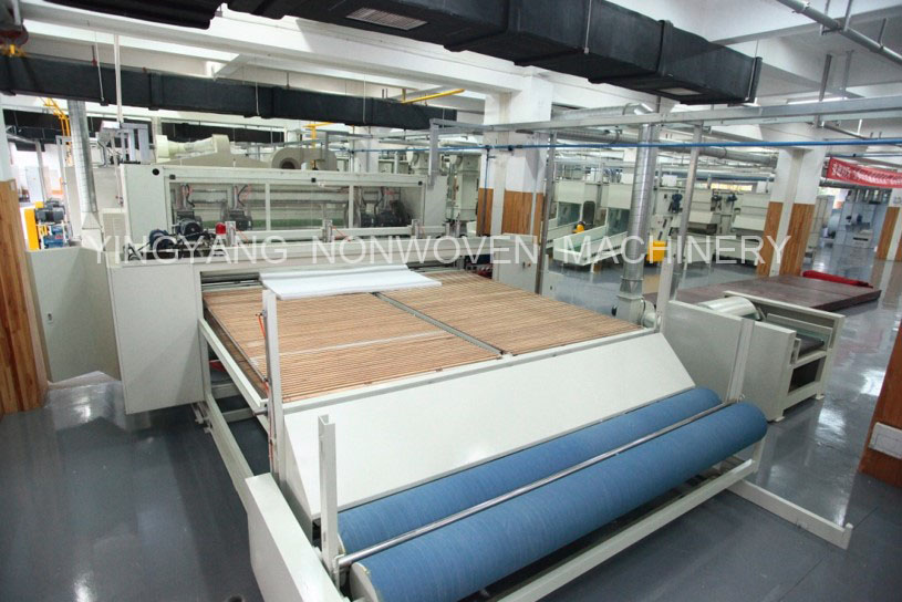 NONWOVEN MACHINERY Polyester fiber thermal bonding line for mattress quilts garments etc