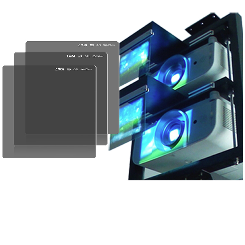 OEM /ODM 3d поляризованный фильтр для проектора с поляризованным фильтром