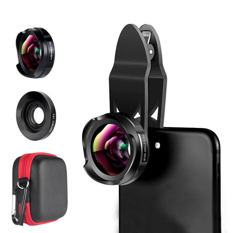 2018 новейшие изобретения DSLR камера объектив сотовый телефон Смартфон 115 градусов широкоугольный объектив 2 в 1 комплект для новейшего мобильного телефона 5g