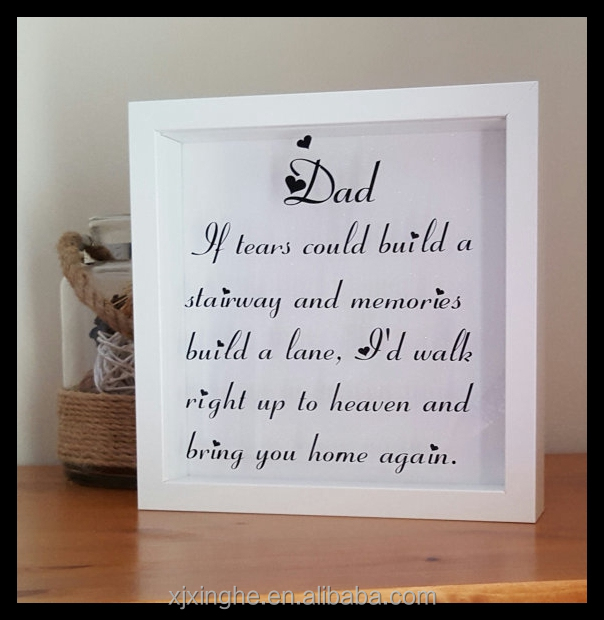 high quality wood shadow box