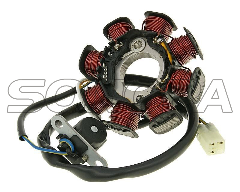 Kymco PEOPLE 50 2T,SUPER 8 50 2T, TOP BOY 50 намагниченная катушка статора мотоцикла