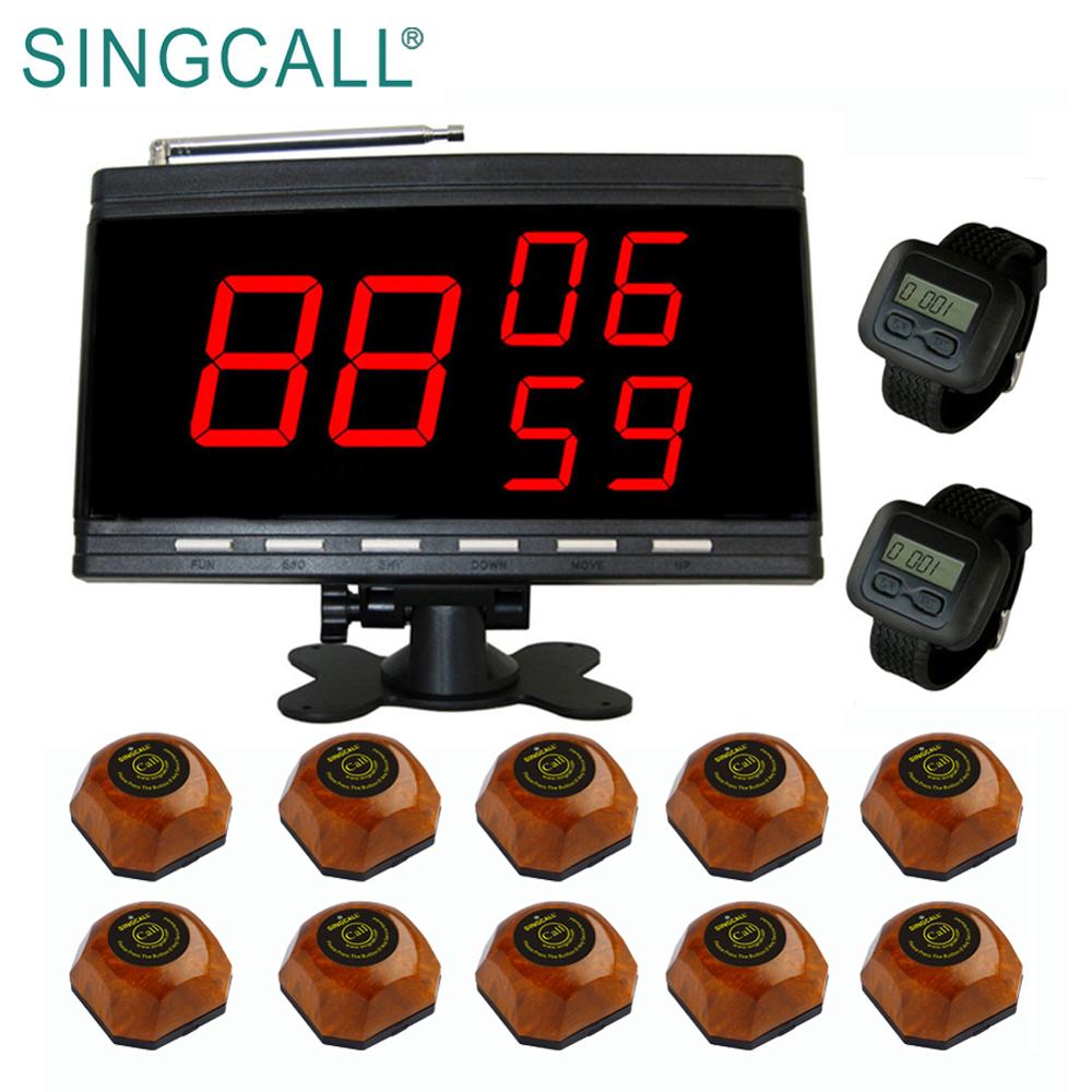 SINGCALL беспроводной официант ресторан пейджер система для вызова