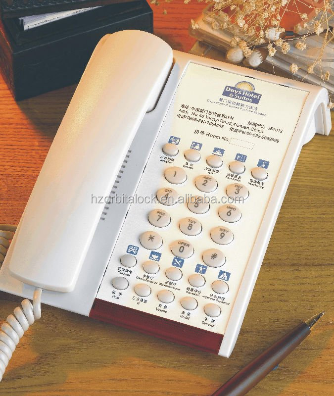 High quality telephone hotel for guest room hotel room guest supplies