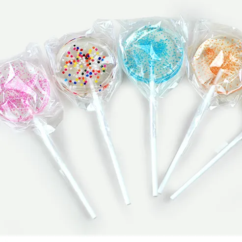 FDA BRC ISO HACCP crystal lollipops toy candy lollipop for valentine's day