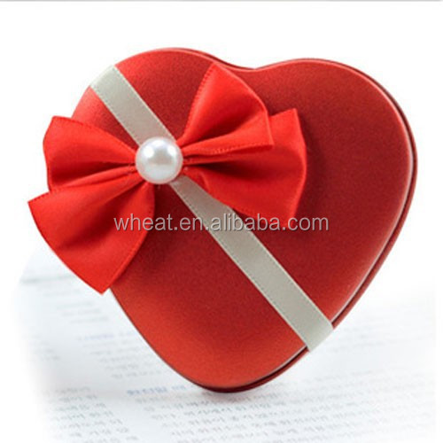 Wedding Gift Heart Tin Candy Box