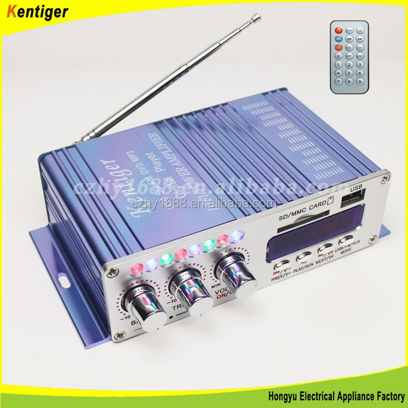 Автомобильный усилитель Kentiger HY502 2ch с USB SD FM