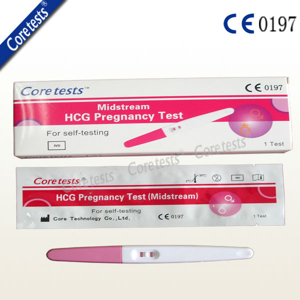 CE approved HCG Pregnancy Test Midstream Home Pack for supermarket sale