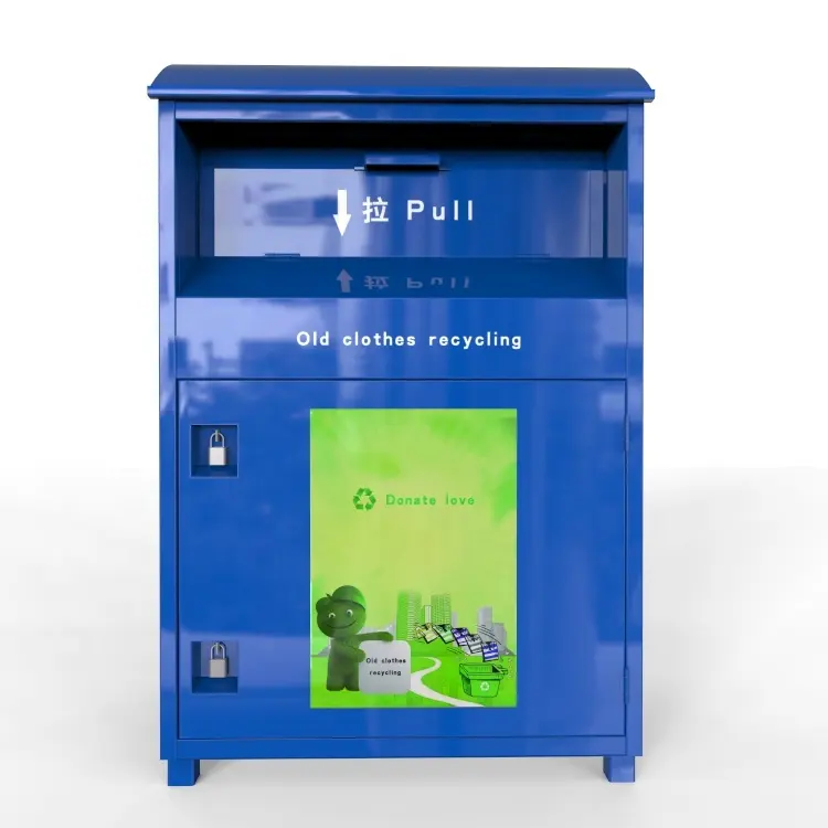 China Supplier New Design Clothing Recycle Donate Bins for donation