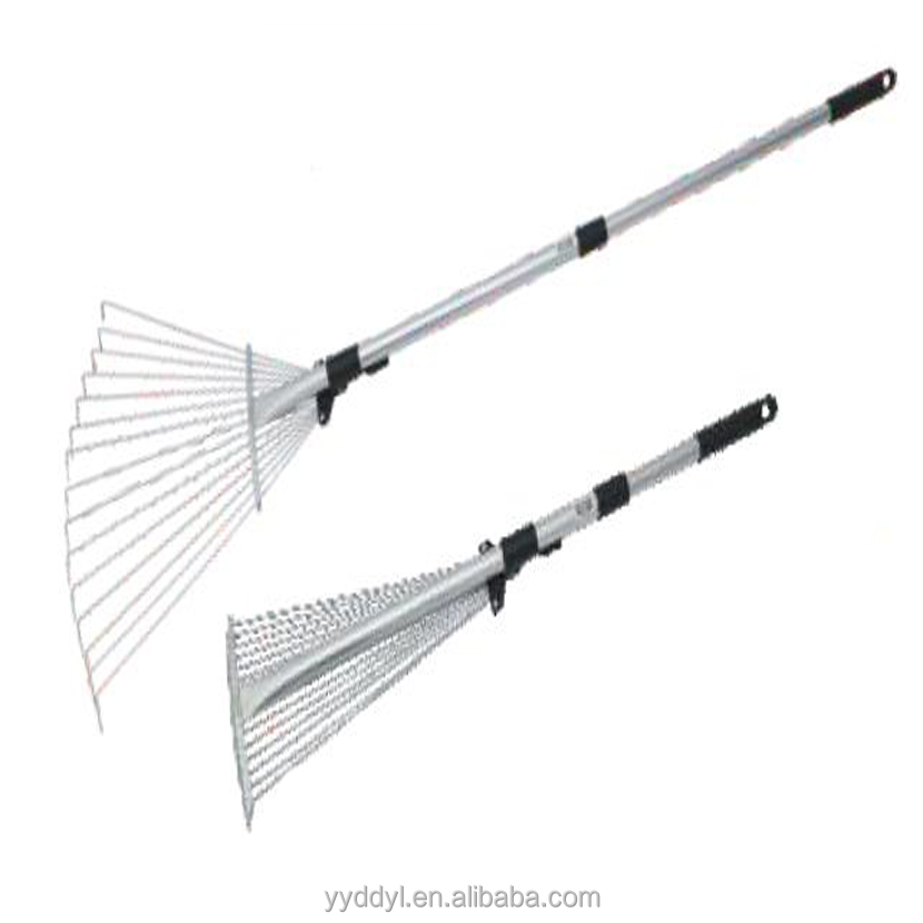 Long Handle Stainless Telescopic Long Handle Leaf Rake B2