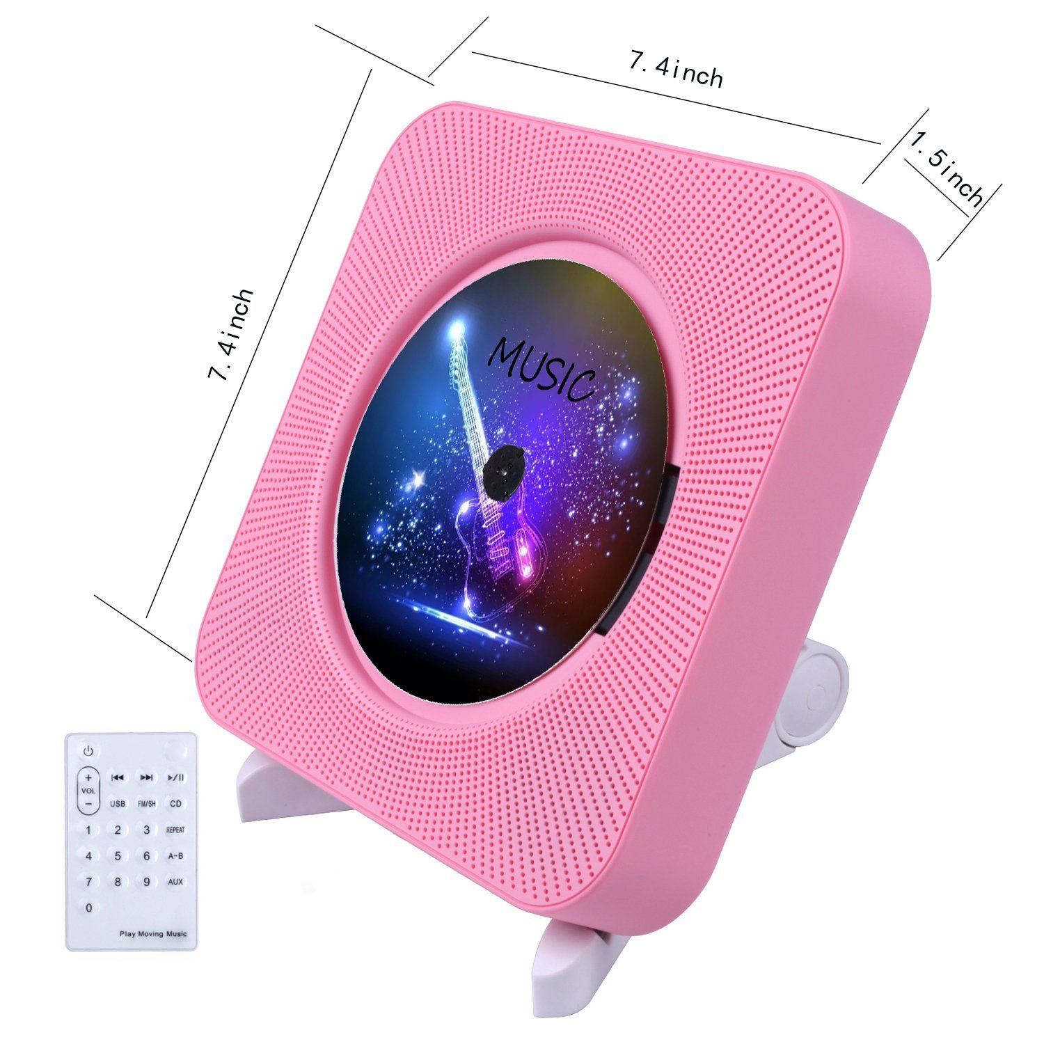 Горячий продавать настенный mp3 boombox портативный CD плеер с выходом BT/FM/USB/AUX