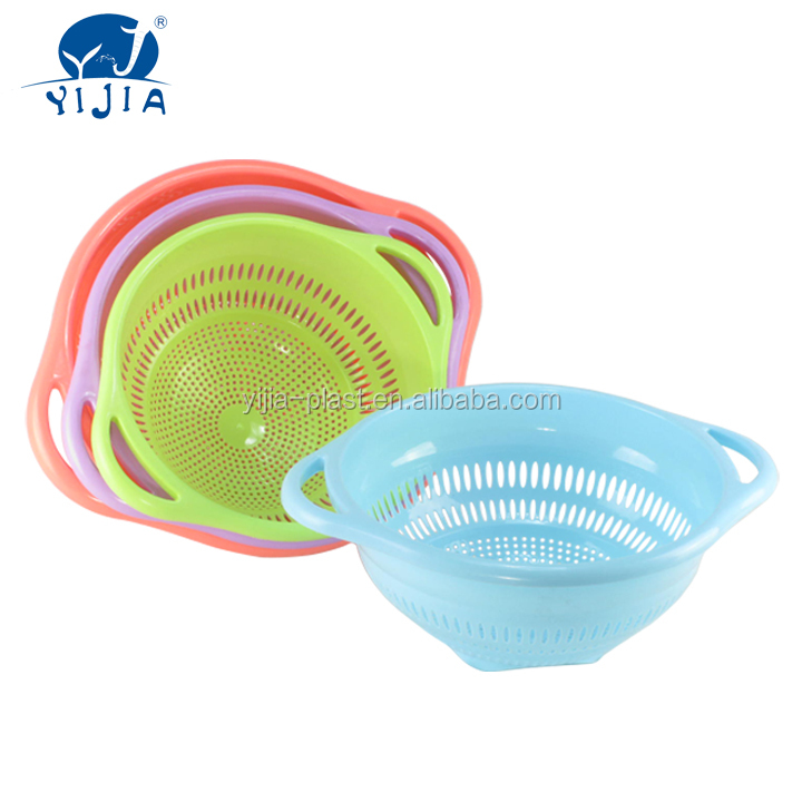 Plastic Strainer Colander with Handles Plastic Sieve Basket