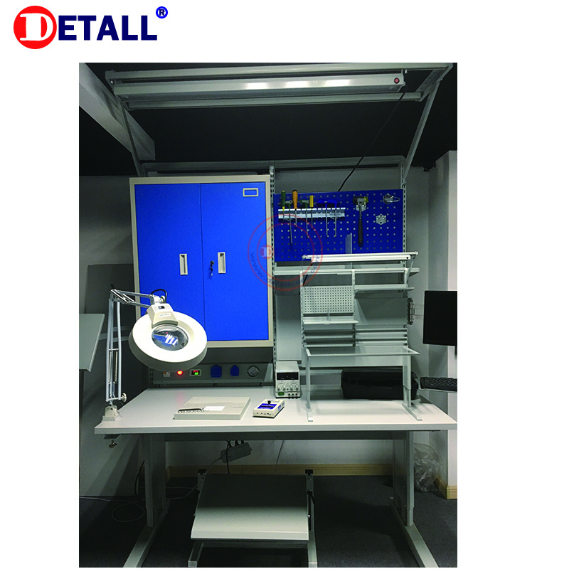 Detall ESD, рабочая станция для ремонта сотового телефона с увеличительным светом