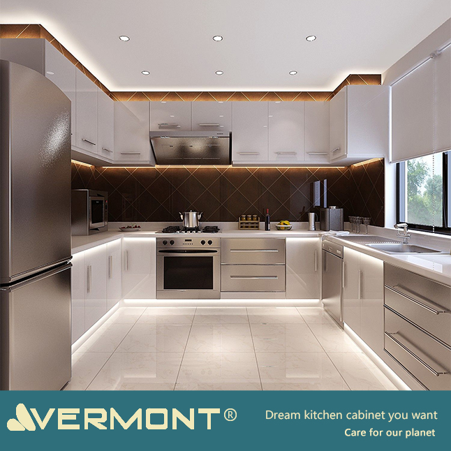 2018 Vermont пользовательский Европейский стиль на заказ кухонный шкаф немецкий кухонный шкаф