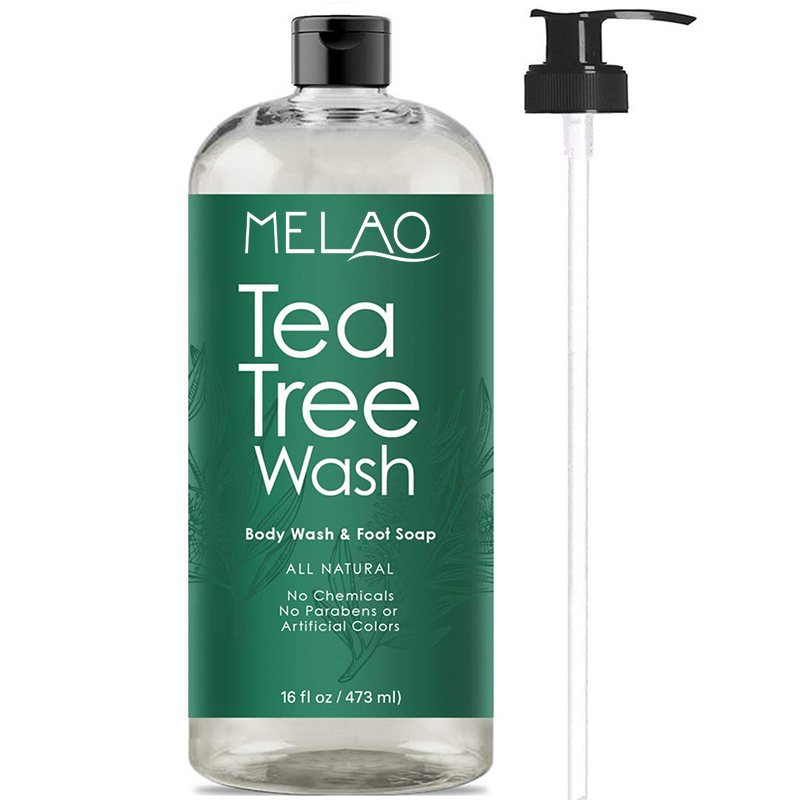 Private Label 100% Natural Tea Tree Oil Antifungal whitening organic body and face wash