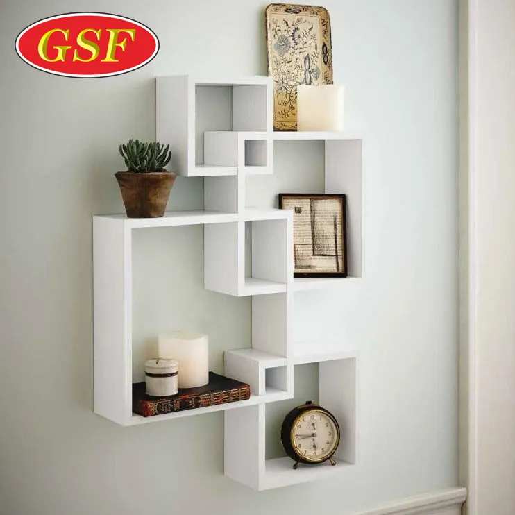 2018 Simple Design Wall mount Acrylic Display Shelf Floating Corner Shelf Brackets Floating Shelf