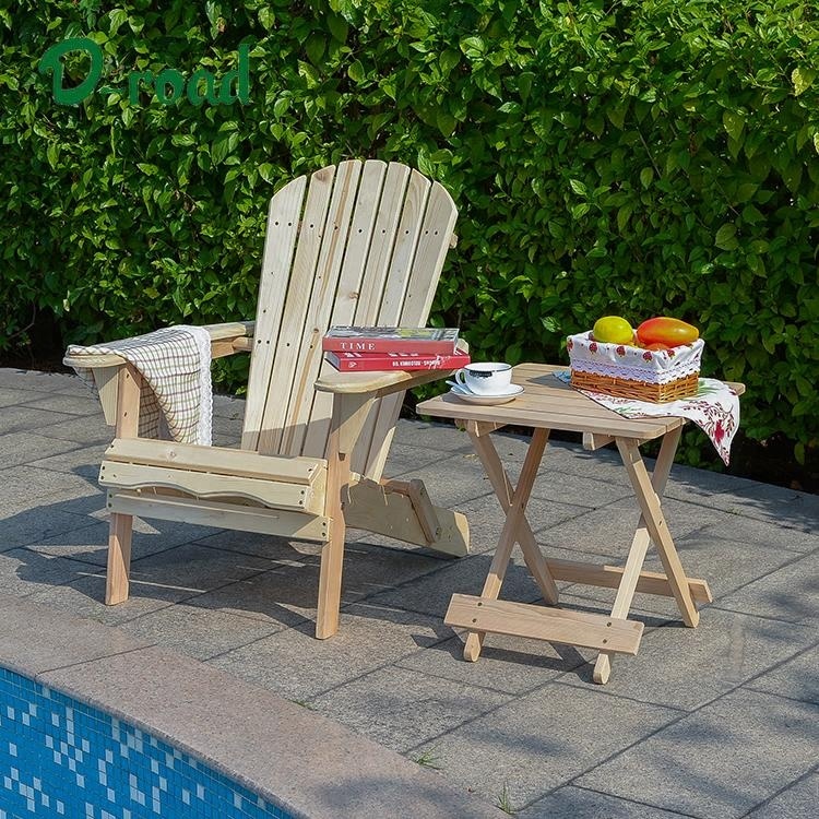 Открытый сад твердой древесины складной современный пляж деревянный Adirondack стул