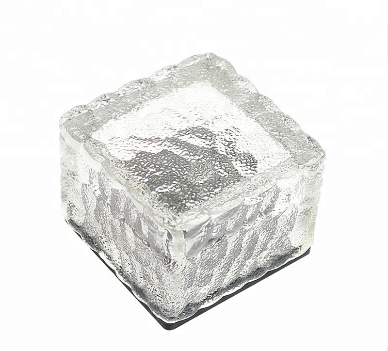 IP68 Crystal Led Lighting Garden Decoration Water Cube Solar Brick Light