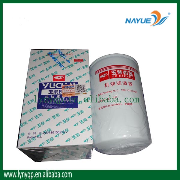 Детали двигателя Yuchai JX0813, масляный фильтр 186-1012000B-937 YC4F115-20