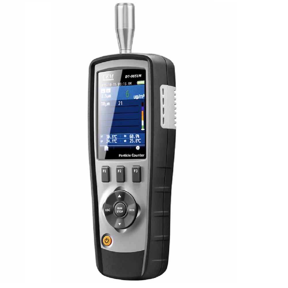 CEM DT-9851M воздушный лазер PM2.5 счетчик частиц обрабатывается Cleanroom