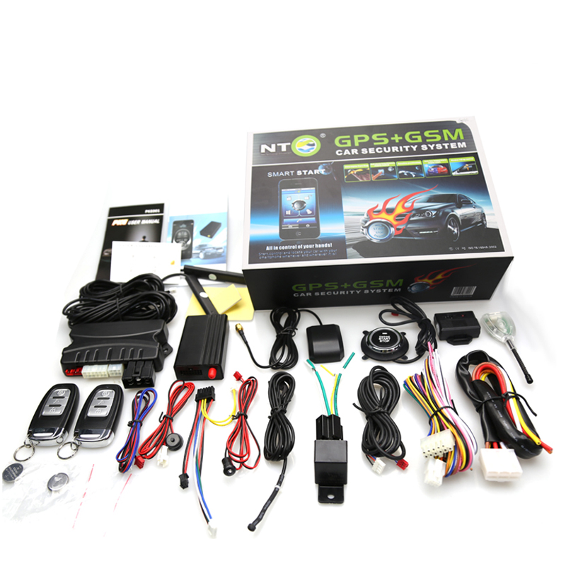 PKE дистанционного запуска двигателя автомобиля сигнализация gsm gprs gps система слежения за NTG01C