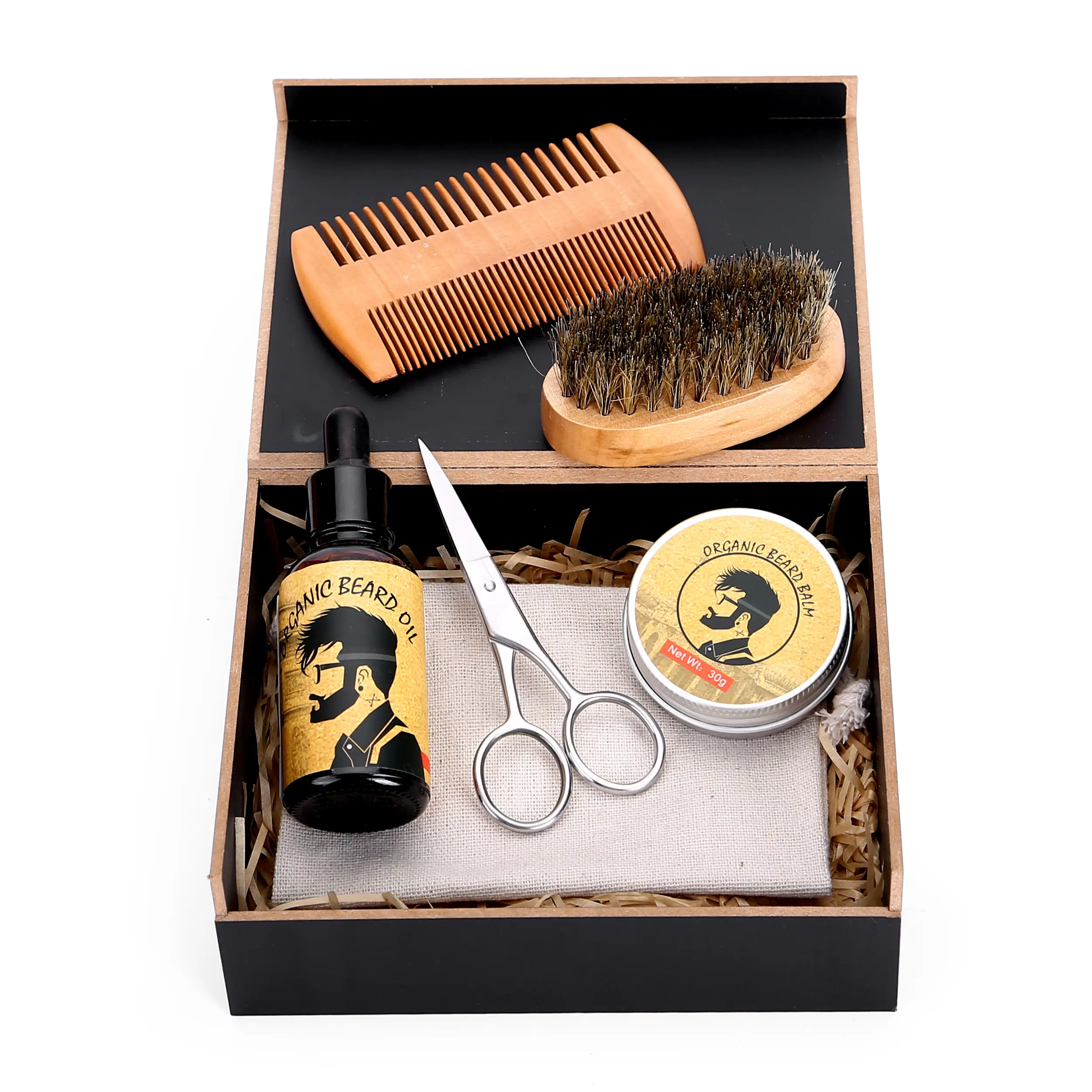 Hot Selling Beard Brush & Beard Comb Beard Grooming Kit