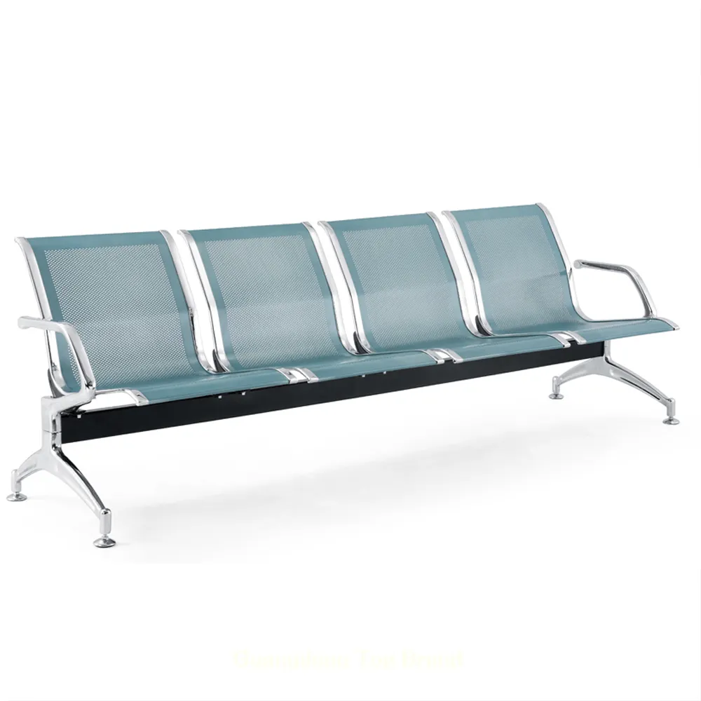 Commercial hospital Clinic healthcare iron metal reception waiting bench