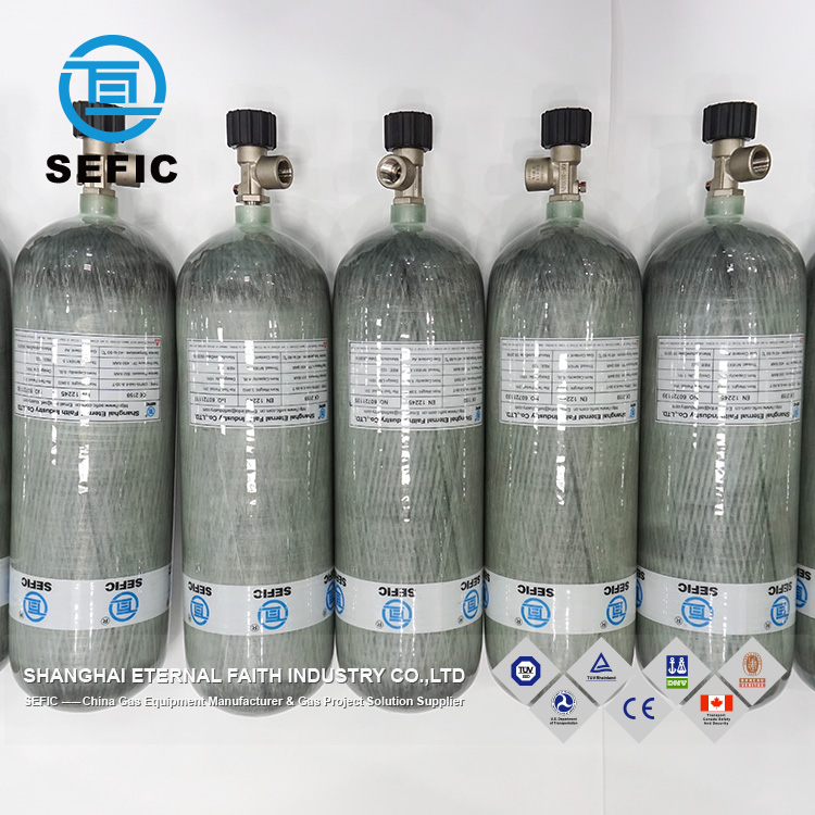 3L/6.8L/9L композитный газовый баллон углеродное волокно цилиндр газовый компрессор