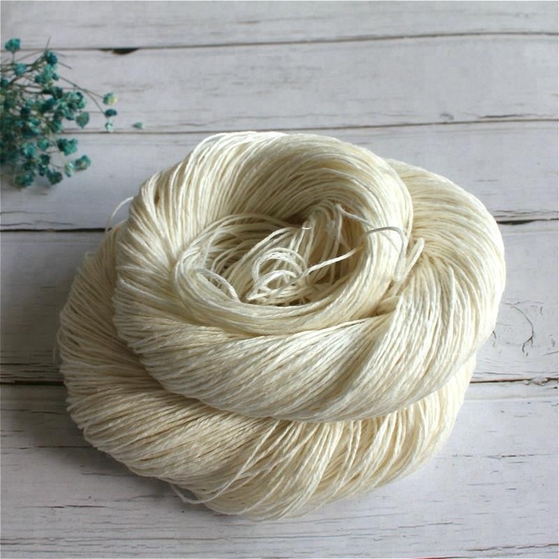 Lotus Yarns Hot Sale 100%Linen DK/Sport Undeyd Natural Color Hand Knitting Yarn