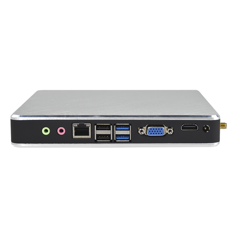Barebone компьютерная система OEM Промышленный 12 В мини x86 игровые настольные компьютеры ПК core i7 4K четырехъядерный тонкий клиент с pci espress слот