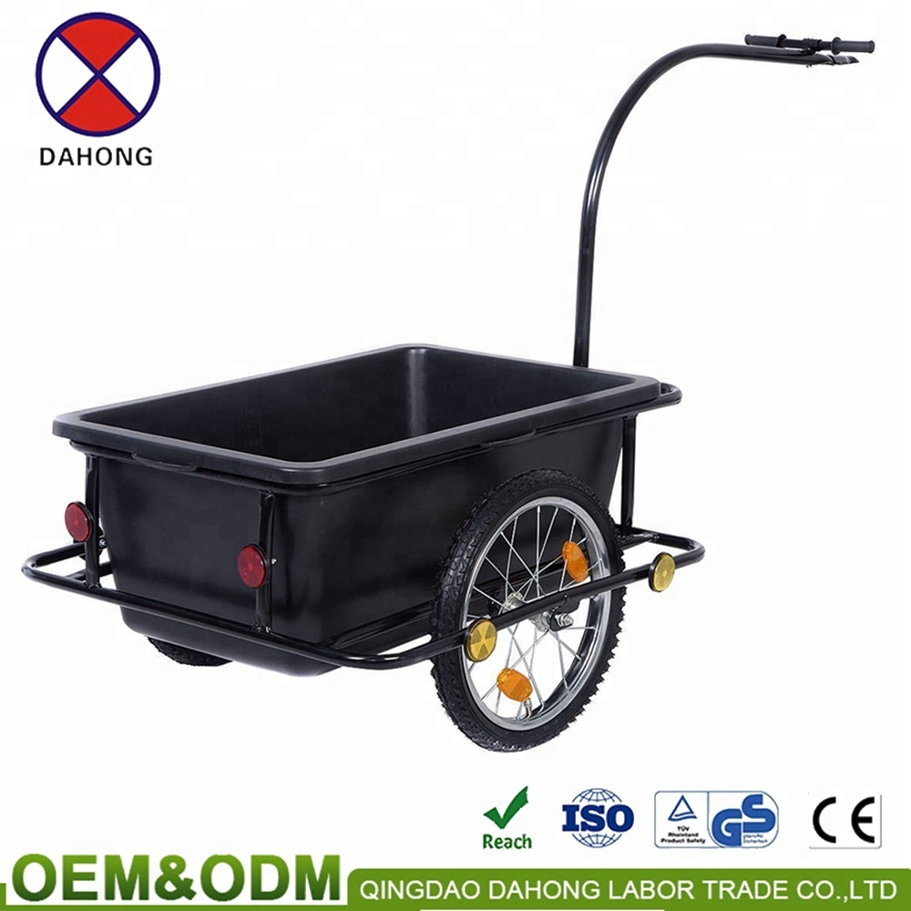plastic bucket wanderer Bicycle Cargo Trailer Bike Trailer
